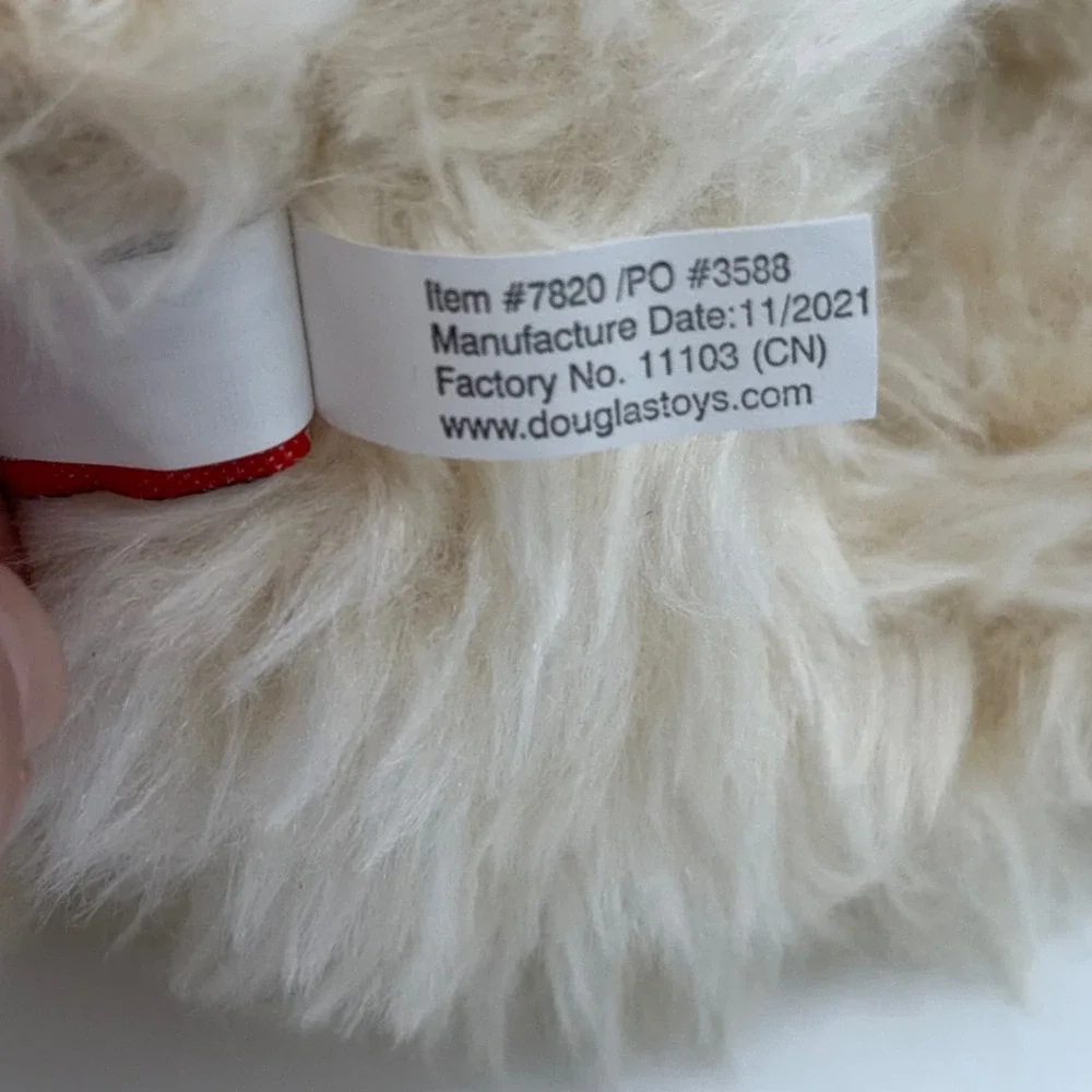 Douglas Cuddle Toy Brulee Cream Bear Shaggy Teddy Retired Plush Collectible NWT